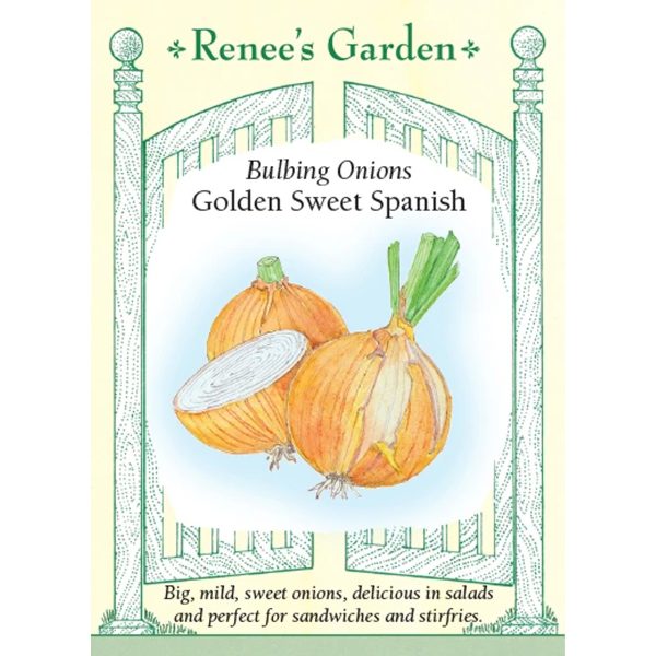 Seed Pack Renee's Garden Onion Golden Sweet Spanish