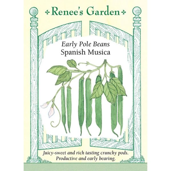 Seed Pack Renee's Garden Bean Pole Spanish Musica