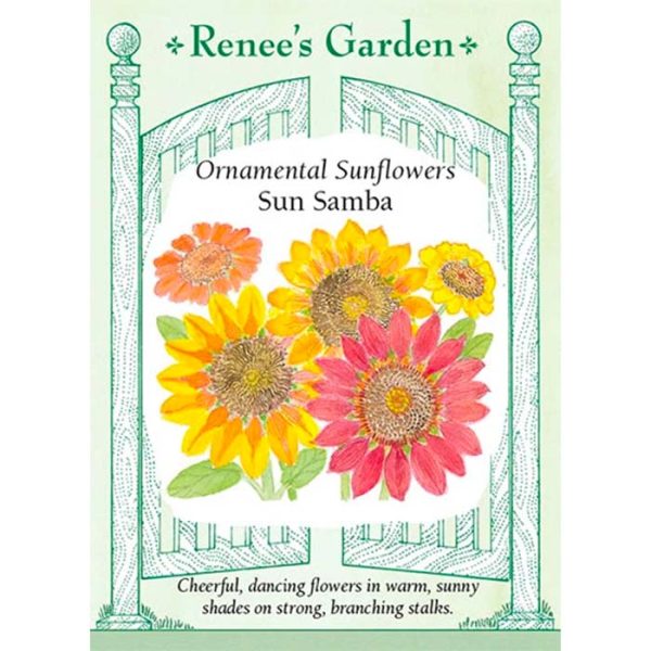 Seed Pack Renee's Garden Sunflower Sun Samba Color Mix
