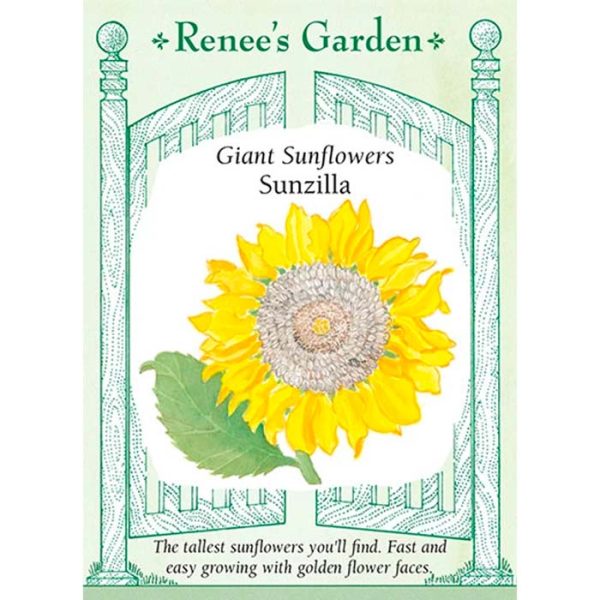 Seed Pack Renee's Garden Sunflower Sunzilla Giant