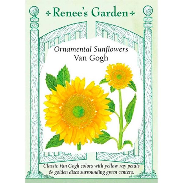 Seed Pack Renee's Garden Sunflower Van Gogh
