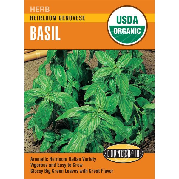 Seed Pack Cornucopia Basil Genovese Organic