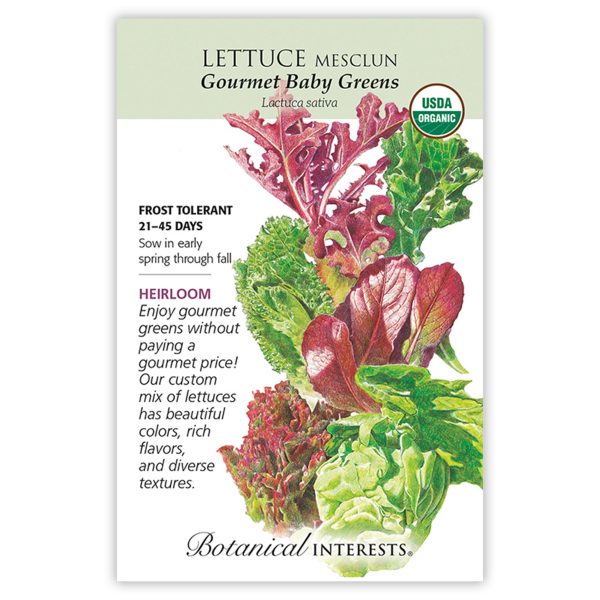 Seed Pack Botanical Interests Lettuce Mesclun Grmt Baby Org