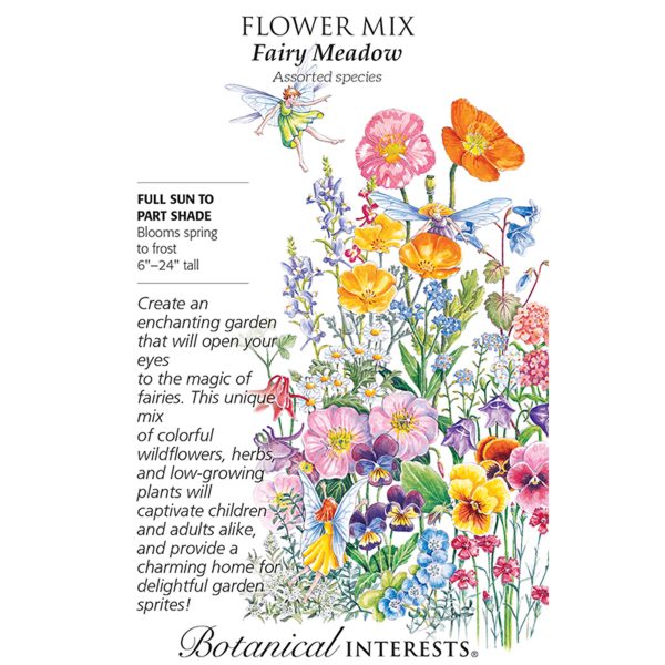 Seed Pack Botanical Interests Flower Mix Fairy Meadow
