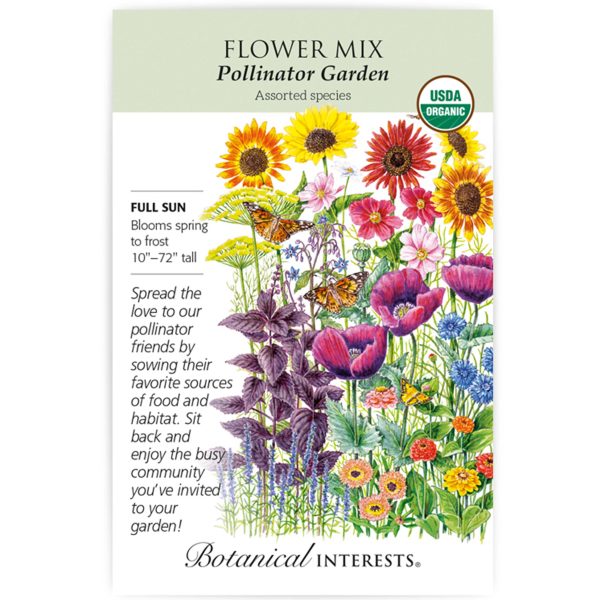 Seed Pack Botanical Interests Flower Mix Pollinator Garden Org