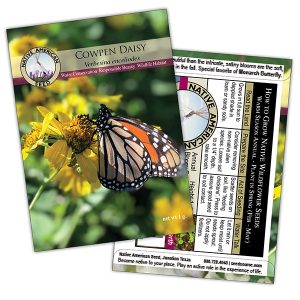 Seed Packet Native Amercian Seed Co - Cowpen Daisy