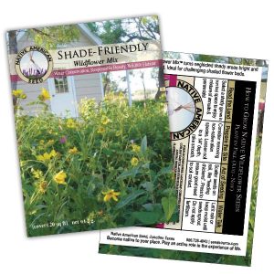 Seed Packet Native Amercian Seed Co - Shade Friendly Flower Mix