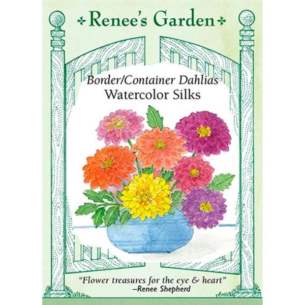 Seed Pack Renee's Garden Dahlia Dwarf Watercolors