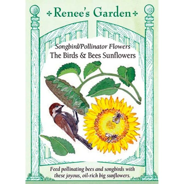 Seed Pack Renee's Garden Sunflower Birds And Bees