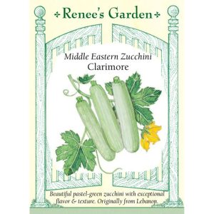 Seed Pack Renee's Garden Squash Zucchini Mideast Clarimore