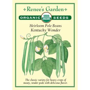 Seed Pack Renee's Garden Bean Pole Kentucky Wonder Organic