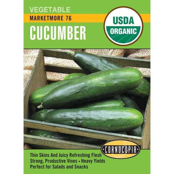 Seed Pack Cornucopia Cucumber Marketmore 76 Organic