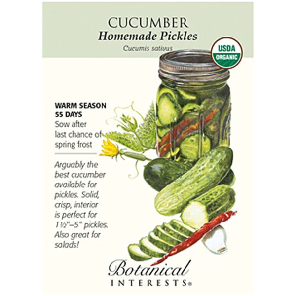 Seed Pack Botanical Interests Cucumber Homemade Pickles Org