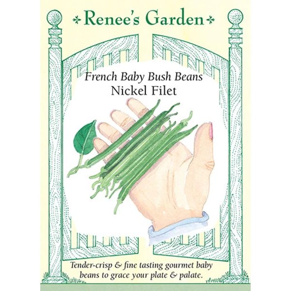 Seed Pack Renee's Garden Bean Bush Nickel Baby