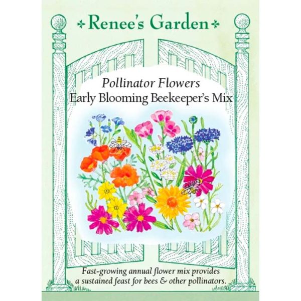 Seed Pack Renee's Garden Beekeeper Flower Mix Early Blooming