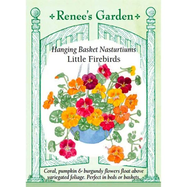 Seed Pack Renee's Garden Nasturtium Container Little Firebirds