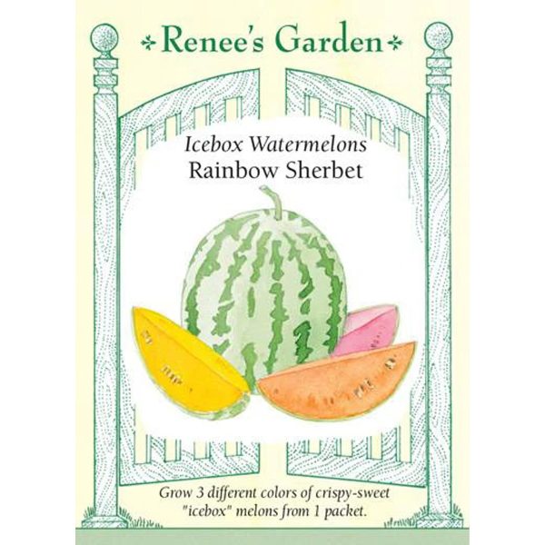 Seed Pack Renee's Garden Watermelon Trio Rainbow Sherbet