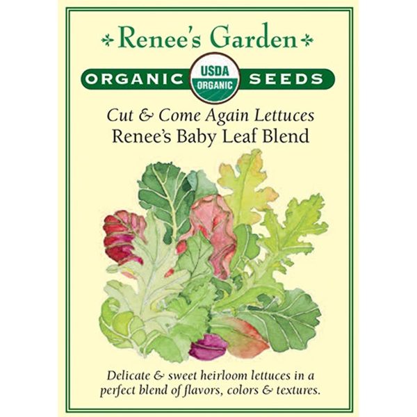 Seed Pack Renee's Garden Lettuce Renee'S Special Baby Leaf Organic