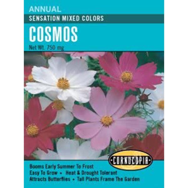 Seed Pack Cornucopia Cosmos Sensation Mixed Colors