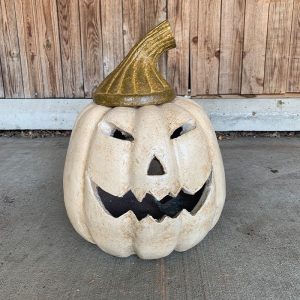 Pumpkin Chiminea White 15"