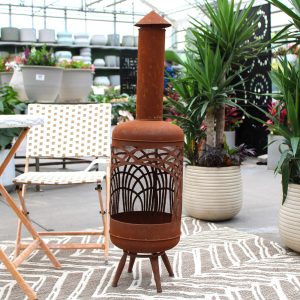 Brooklyn Floor Standing Fire Pit Rust